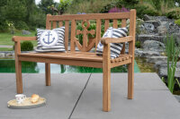 Gartenbank Woodie Bank 120 cm Ankerplatz Teakholz Teakbank