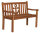 Gartenbank Woodie Bank 120 cm Ankerplatz Teakholz Teakbank