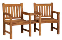 Gartenbank Woodie Flexi-Sitz Teakholz Teakbank